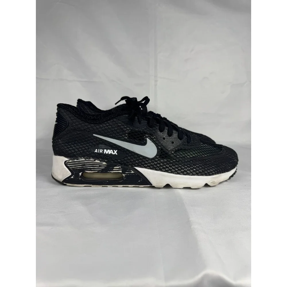 Nike Air Max 90 Ultra BR Plus 810170-002 Men 12 Sneaker Black Volt Running Shoes